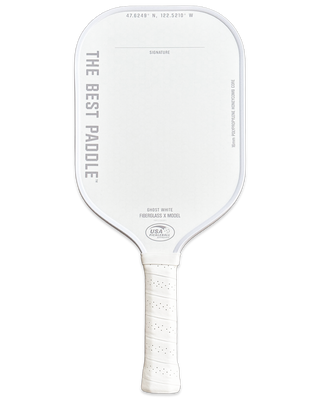 Fiberglass X Model- Ghost White (Elongated Handle)
