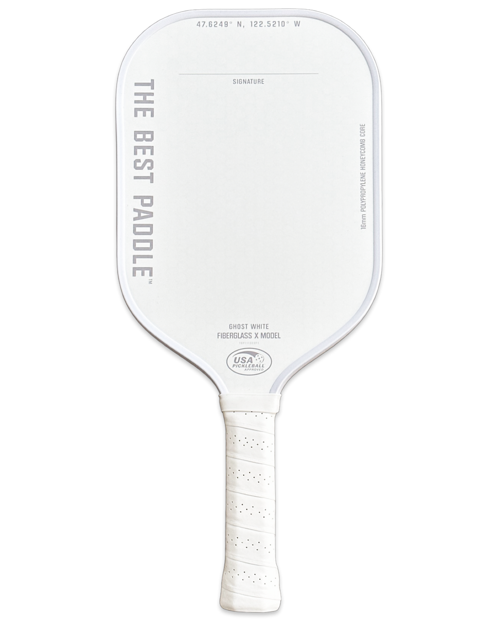 Fiberglass X Model- Ghost White (Elongated Handle) – THE BEST PADDLE