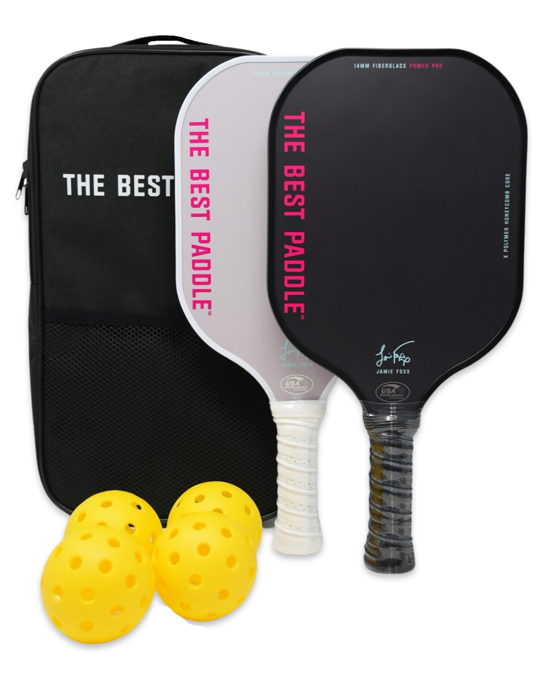 The Best Pickleball Paddle Starter Kit (2 Paddles, 4 balls, 1 bag)