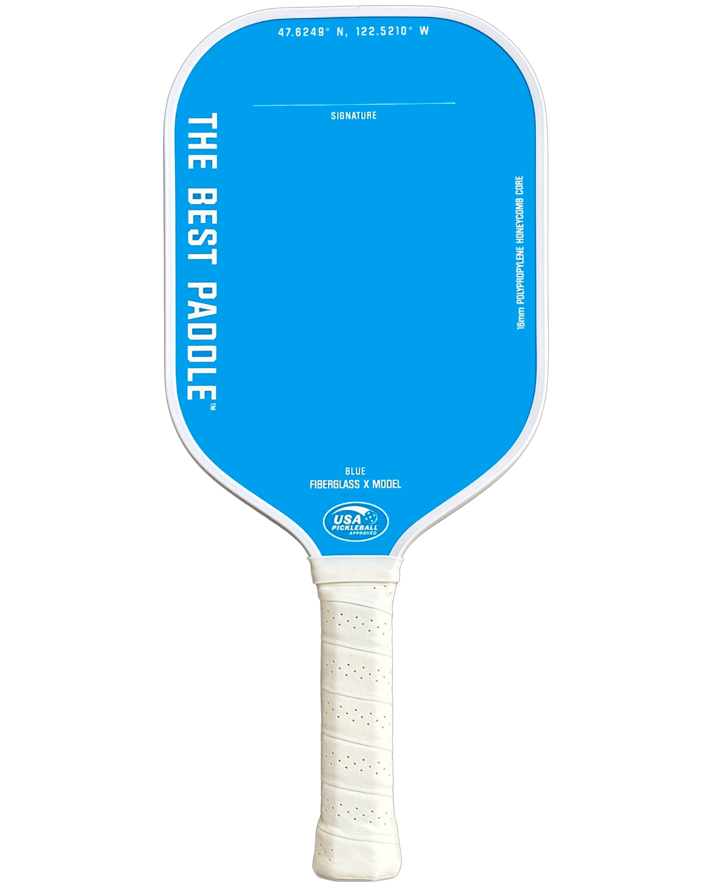 Fiberglass X Model- Blue (Elongated Handle)